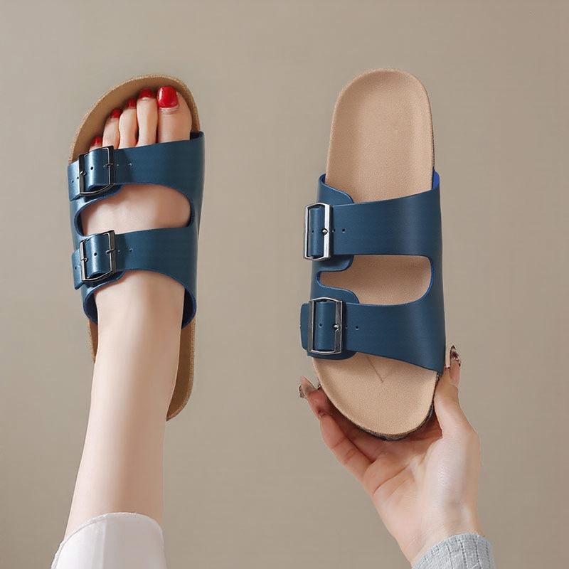Women's Birkenstock Outdoor Non-slip Single Strap Cork Sole Sandals