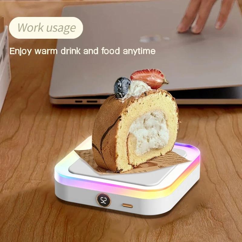 USB Electric Heater Cup Mug Warmer Coffee Mug Warmer Heater Warm Mat Constant Temperature Heating Coaster For Home Office Gifts