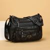Middle-aged and elderly women's bags, new women's soft leather backpacks, large-capacity fashion versatile single shoulder messenger bags, women