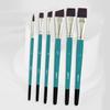 12Pcs ChildrenPaint Brushes for Watercolor Acrylics Oil Rock Painting Nylon Bristle Paint Brush for Rock Canvas Painting