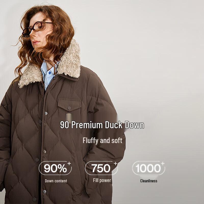 Chuyu Women's Mid-length Quilted Down Parka