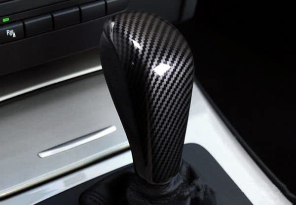 Shift Knob Decorative Frame Cover Accessories for BMW and E89 Carbon Fiber Lever/Shift E90, E92, E93, E60, Z4, (A-Type, Style)