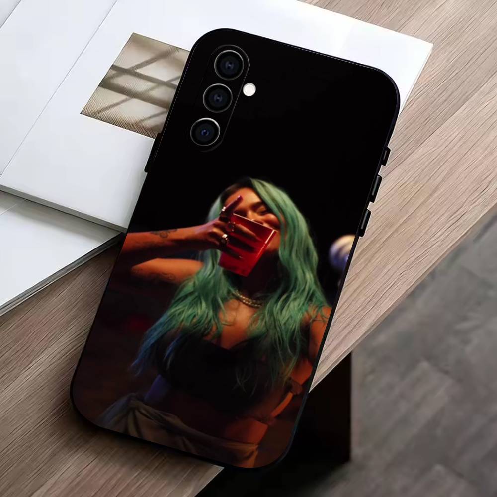 Singer K-Karol G Amargura Phone Case Black Silicone Soft For Samsung Galaxy A73,A72,A71,A70,A53,A52,A51