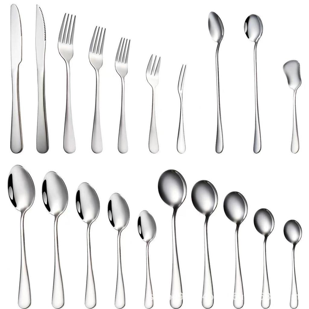 1010 Series 410 Stainless Steel Western Tableware Set – Serving Spoon & Cake Set for Restaurants & Hotels