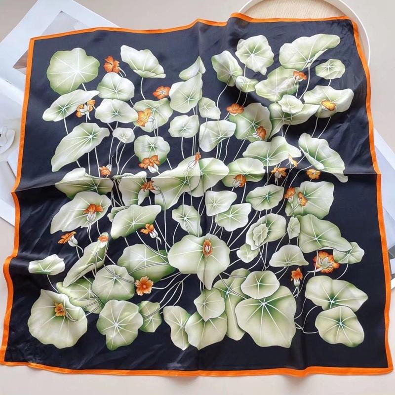 Hangzhou 100% eșarfă de mătase naturală reală pentru femei, bandană, eșarfe pătrate, eșarfe, eșarfă Mulberry, modă de lux de înaltă calitate, hijab