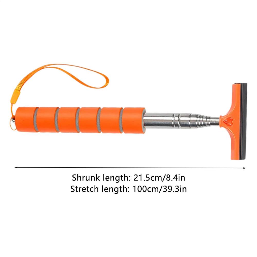 Car Mirror Squeegee Multifunctional Window Squeegee Retractable Squeegee with Telescopic Rod Portable Car Side Mirror Wiper