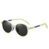 Tr90 Oval Polarized Myopia Sunglasses Boy Gild Fashion Teenagers Student Prescription Sun Glasses For Children -0.5 -0.75 To -6