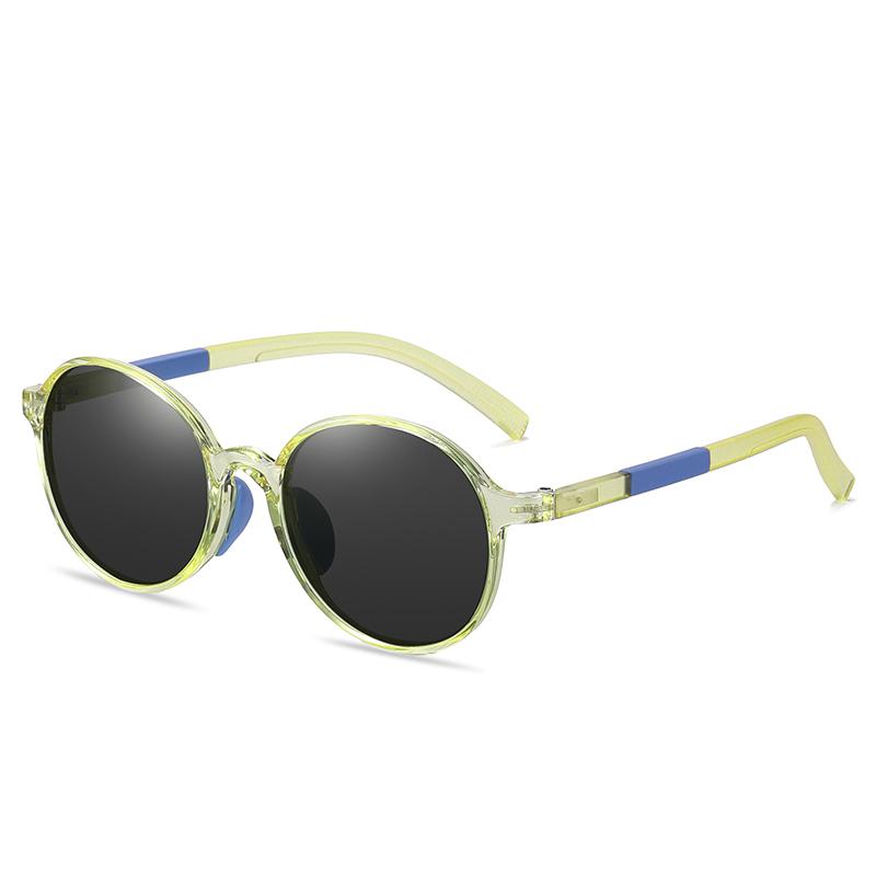 Tr90 Oval Polarized Myopia Sunglasses Boy Gild Fashion Teenagers Student Prescription Sun Glasses For Children -0.5 -0.75 To -6