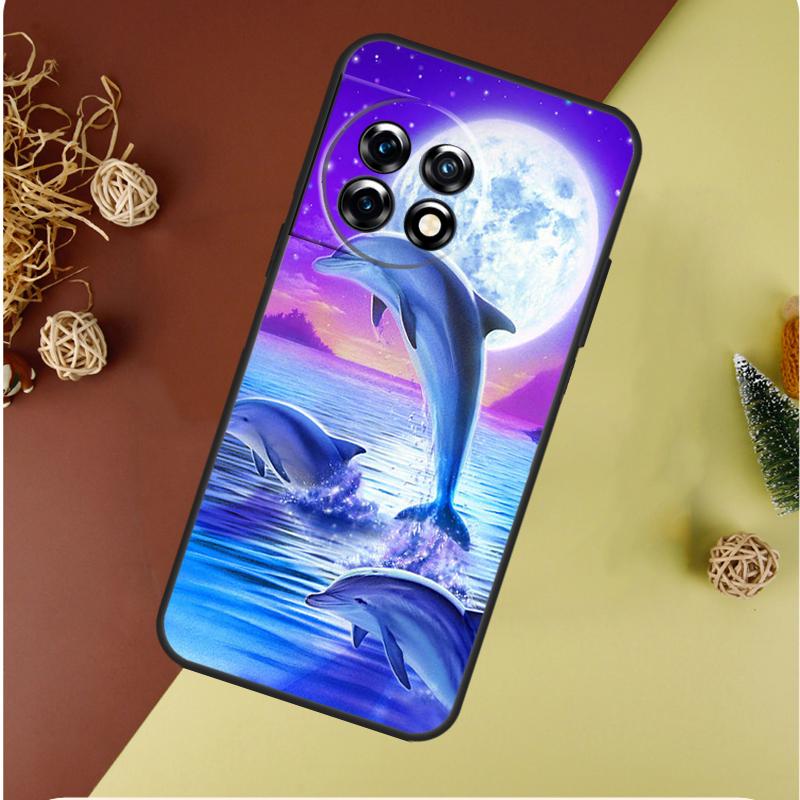 Ocean Dolphin For OnePlus 13 12 11 12R 13R 9 10 Pro 8T 9RT 10T 10R Nord 4 CE 2 3 Lite N20 N30 Phone Case