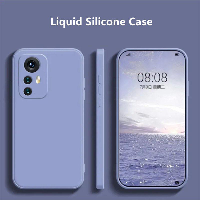 Liquid Silicone Case For Xiaomi 12T Pro Case for Xiaomi 12T 11T Pro 12 Lite Cover Funda Coque Soft TPU Phone Case For Xiaomi 12T