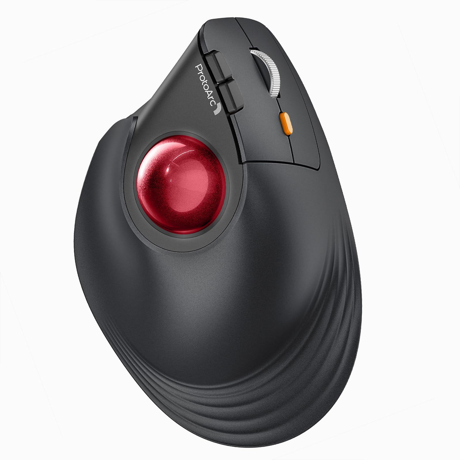 

ProtoArc EM05 NL Vertical Trackball and Bluetooth 5 DPI 7 Right USB Large Capacity Long Time PC Work at Compatible with iPad Mouse, 62° Vertical, 2.4G