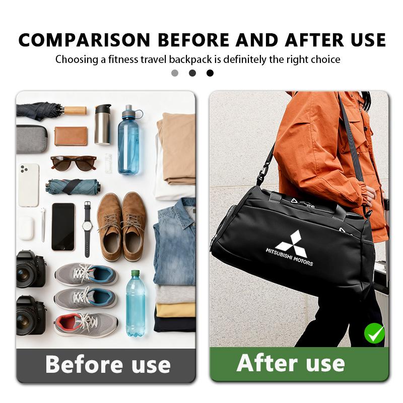 Auto Styling Sporttasche Große Kapazität Umhängetasche Reise Rucksack Zubehör für Mitsubishi Lancer ASX Pajero Mirage Attrage SL8