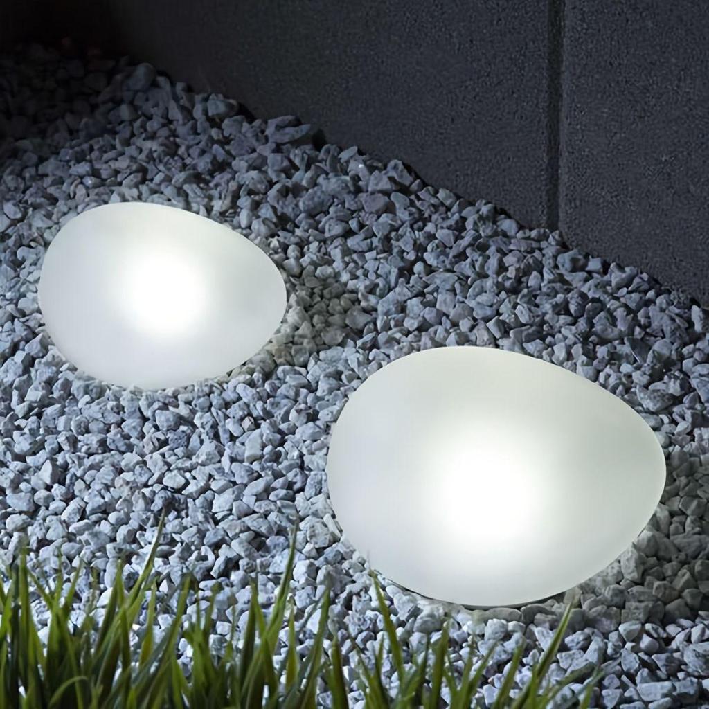 Solar Decorative Lawn and Landscape Pebble Lights for Villa and Park Atmosphere