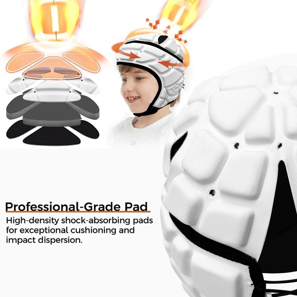 Outdoor Sports Safety Helmet Rugby Crash Cap Football Goalkeeper Head Guard Children's Training Wrestling Soft Protector