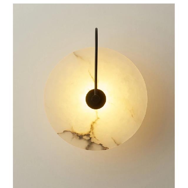 Nordic Wall Sconces Light Fixture Led Marble Moon Bedside Lamp Interior Indoor Lighting Home Bedroom Decor Modern Hotel Simple