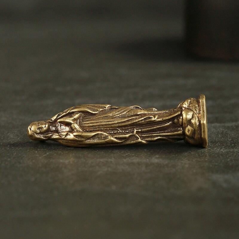 1 ks Vintage figurky Panny Marie Klíčenky Přívěsky Mosaz Svatá Matka Náboženství Víra Buddha