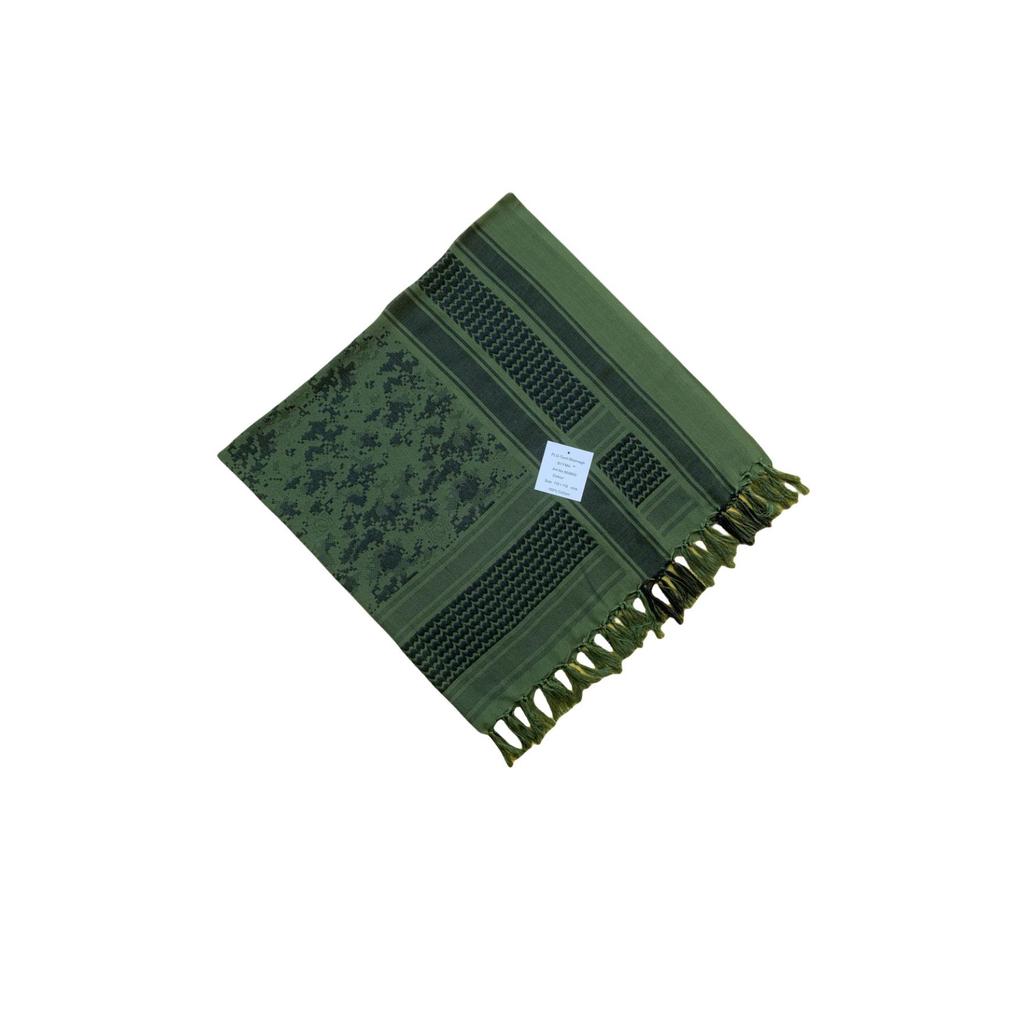 Camouflage Jacquard Keffiyeh Scarf - 100% Cotton Muslim Outdoor Shawl