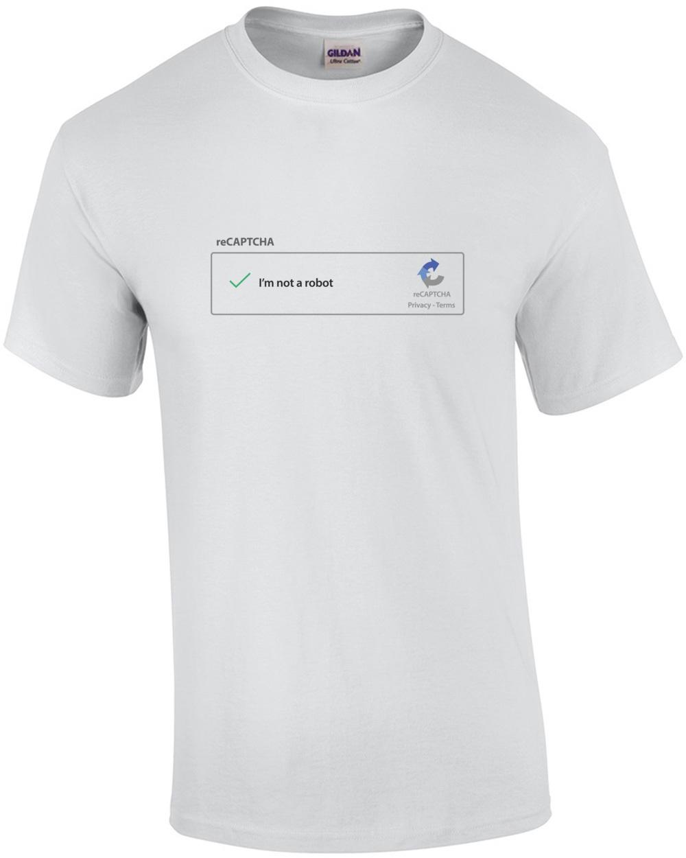 reCAPTCHA T-Shirt - Prove you are not a robot with this hilarious reCAPTCHA S... Unisex T-Shirt XXXL
