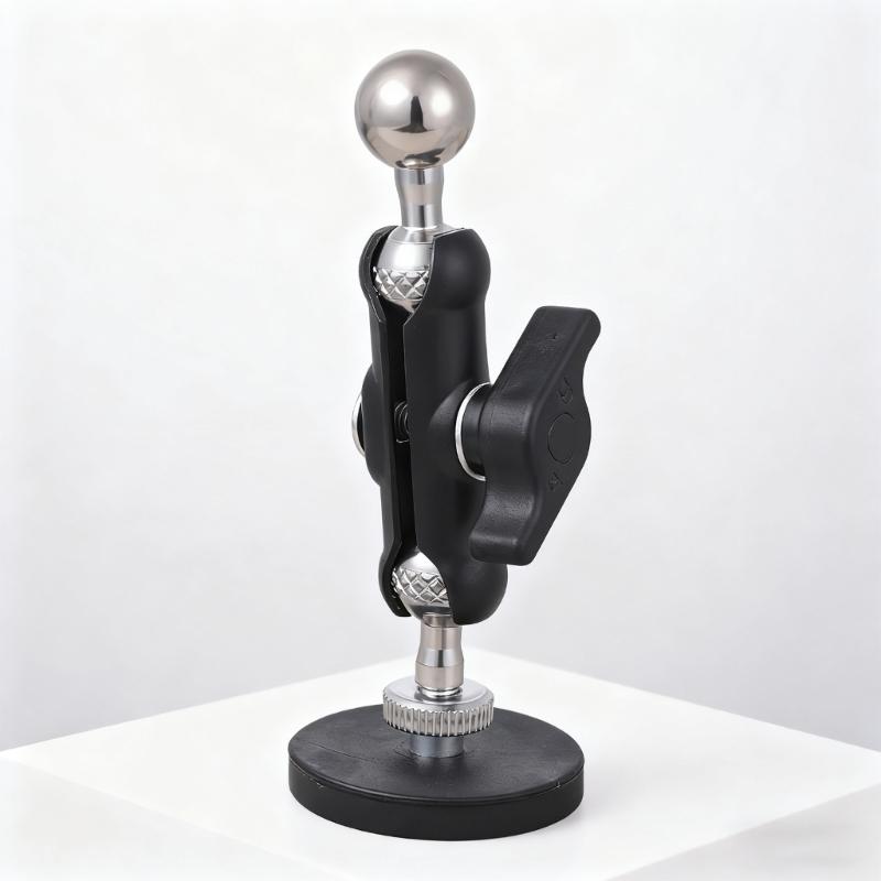 Base de Placa Adaptadora Magnética Universal de 1/4 de Polegada Base de Montagem com Articulação Esférica de 17 mm Para Tripé de Câmera Suporte de Telefone Equipamento de Fitness