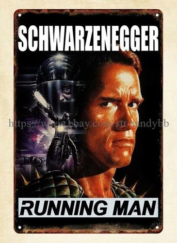 arnold schwarzenegger  the Running Man movie poster metal tin signAluminum 20x30cm（7.8x11.8inch）