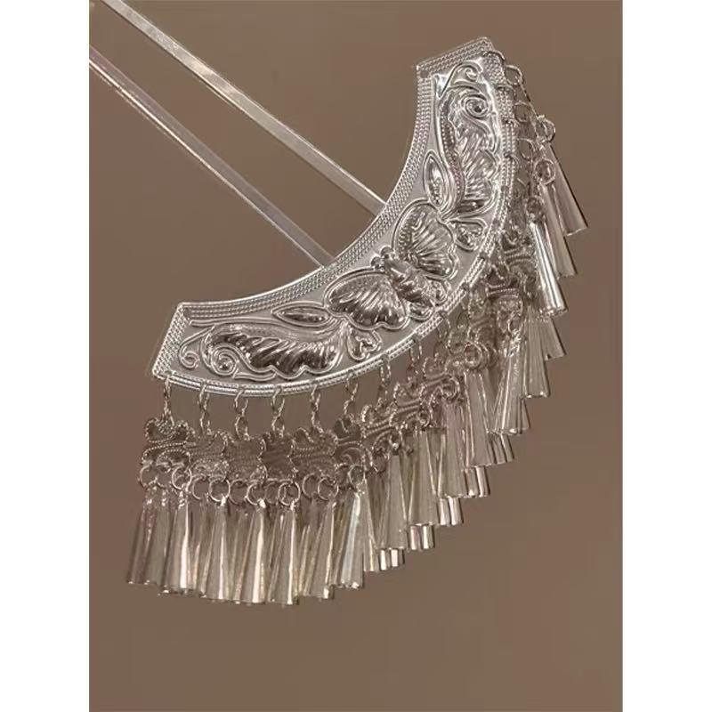 

Женская заколка для волос с кисточкой, заколка для волос с кисточкой, серебристая боковая заколка для волос