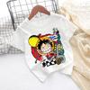 Cartoon Anime One Pieces Tshirt Kids Clothes Boys Absorb Sweat Breathable TShirt Children Girls Tees Summer Teen Clothes