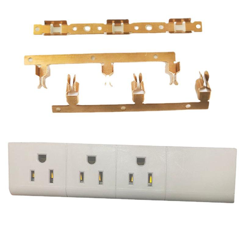 US Standard Power Strip Copper Contact Piece for Mixed Spacing Sockets