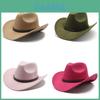 Western Cowboy Hat With Wide Brim For Men And Women Style Fall Winter