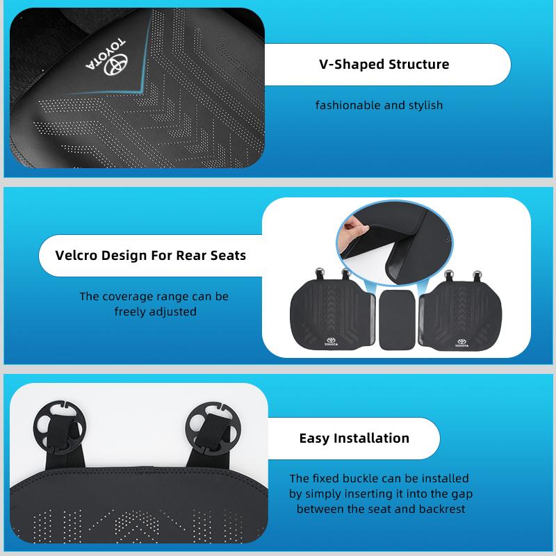 APE3   Breathable Car Seat Cover PU Leather Auto Seat Protector For Toyota Corolla Yaris Camry Prius RAV4 CHR Hilux Key Accessories
