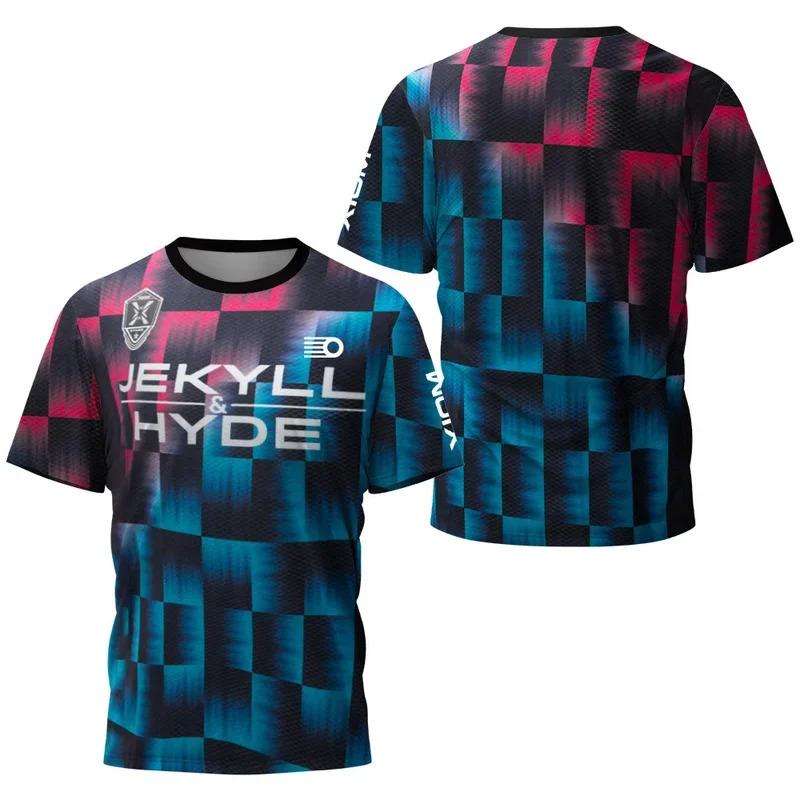 2025 Sommer Tischtennis Reise Herren T-Shirt, Badminton Top, Schnelltrocknendes Hochleistungs Sommer Komfortables und Kühles T-Shirt