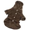 Pet Bathrobe Warm Flannel Quick Drying Dog Hooded Bath Towel with Hood for Puppy Small Dogs CatsXL