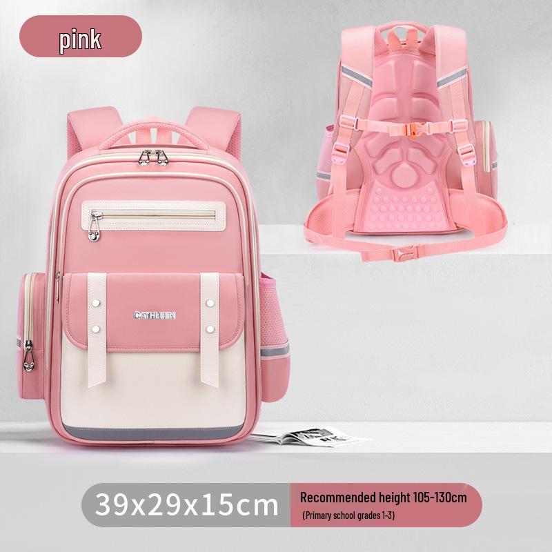 Capybara Oxford Spine-Support Backpack for Grades 1-6: Boys & Girls School Bag