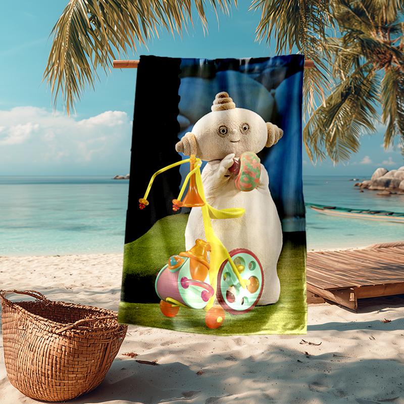 Ultra-Soft Beach Towel with In the Night Garden Theme,Ideal for Pool - Camping, Diving - Perfect Travel Essential, Vibrant Beach Towel.