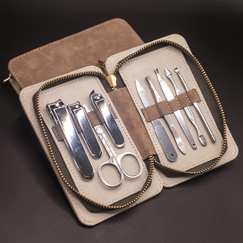 High Quality Manicure Set Pedicure Sets Nail Clipper Stainless Steel Nail Cutter Tools Nail Scissors File Eyebrow and Eyelash Trimmer Kit