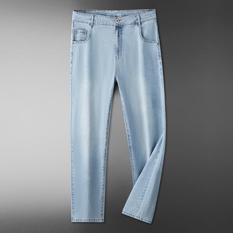 

Dibinze Men s Plus Size Lightweight Stretch Straight-Leg Jeans 44