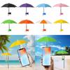Phone Umbrella with Fist Suction Cup Sun Protection Universal Mini Windproof Sun Shade Mobile Phone Umbrella Phone Accessories