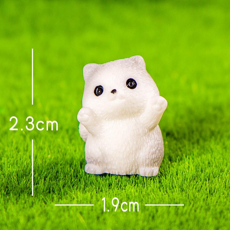 Micro-landscape Ornaments, Simulated Little Cats, Creative Car Home Desktop Resin Craft Decorative Small Ornaments