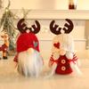 Christmas Doll Wholesale Hong Kong Love Knitted Hat Antlers Doll Rudolph Faceless Doll Desktop Decoration Ornaments