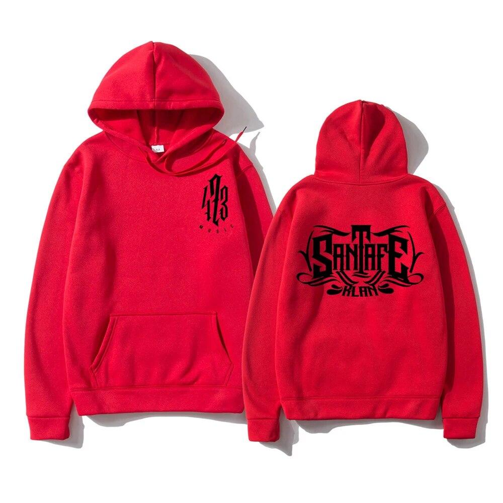 Santa Fe Klan Rapper Vintage Hoodie Fashion Unisex Harajuku Aesthetic Graphic Music Hoodies Unisex Streetwear Hooded Sweatshirts