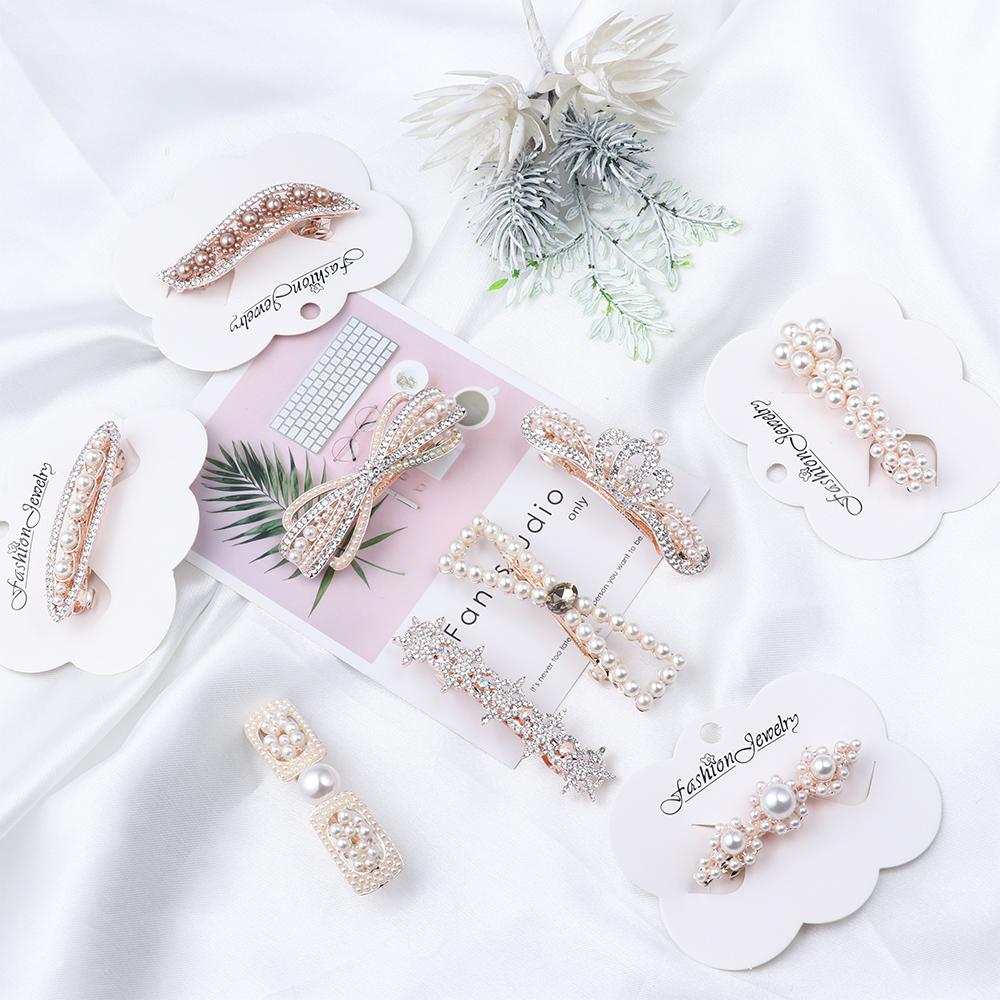 

Модная тиара Головной убор Аксессуары Цветочный кристалл Заколка для волос Рукоятка для волос Симпатичная заколка для волос Жемчужные заколки