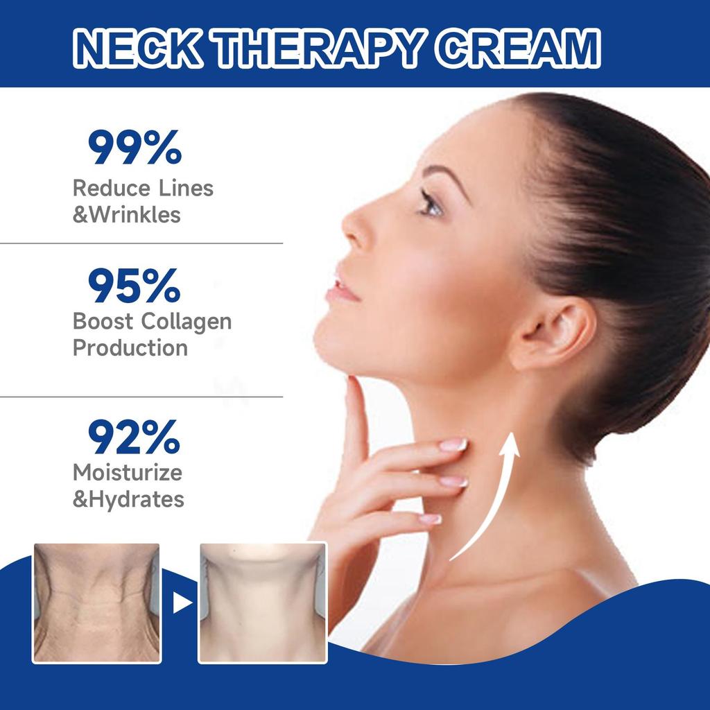 EELHOE Collagen Neck Cream Lightens Neck Fine Lines Wrinkles Anti-aging Lifts Tightens Skin Moisturizing Neck Whitening Cream