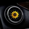 2Pcs Car Air Freshener Cute Car Perfume 3cm Sunflower Vent Clip Car Fragrance Scent Diffuser Auto Interior Decor