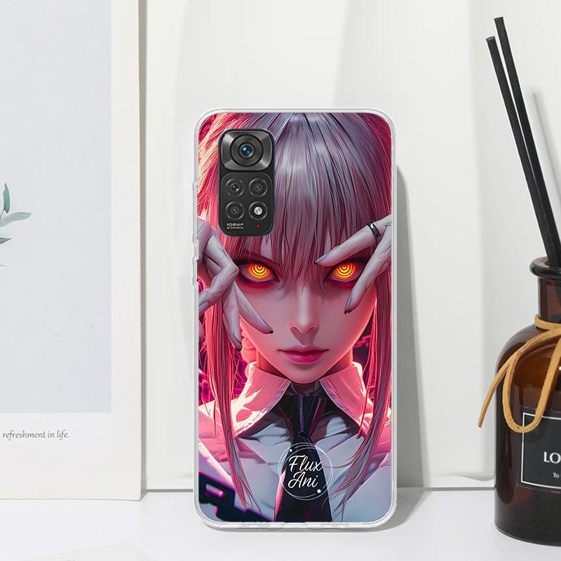 C-Chainsaw Mans Makima Phone Case For Xiaomi Redmi Note 15 13 14S 14 Pro Plus 12S 11S 10S 12 11E 10 11T Art Fundas Back Cover Re