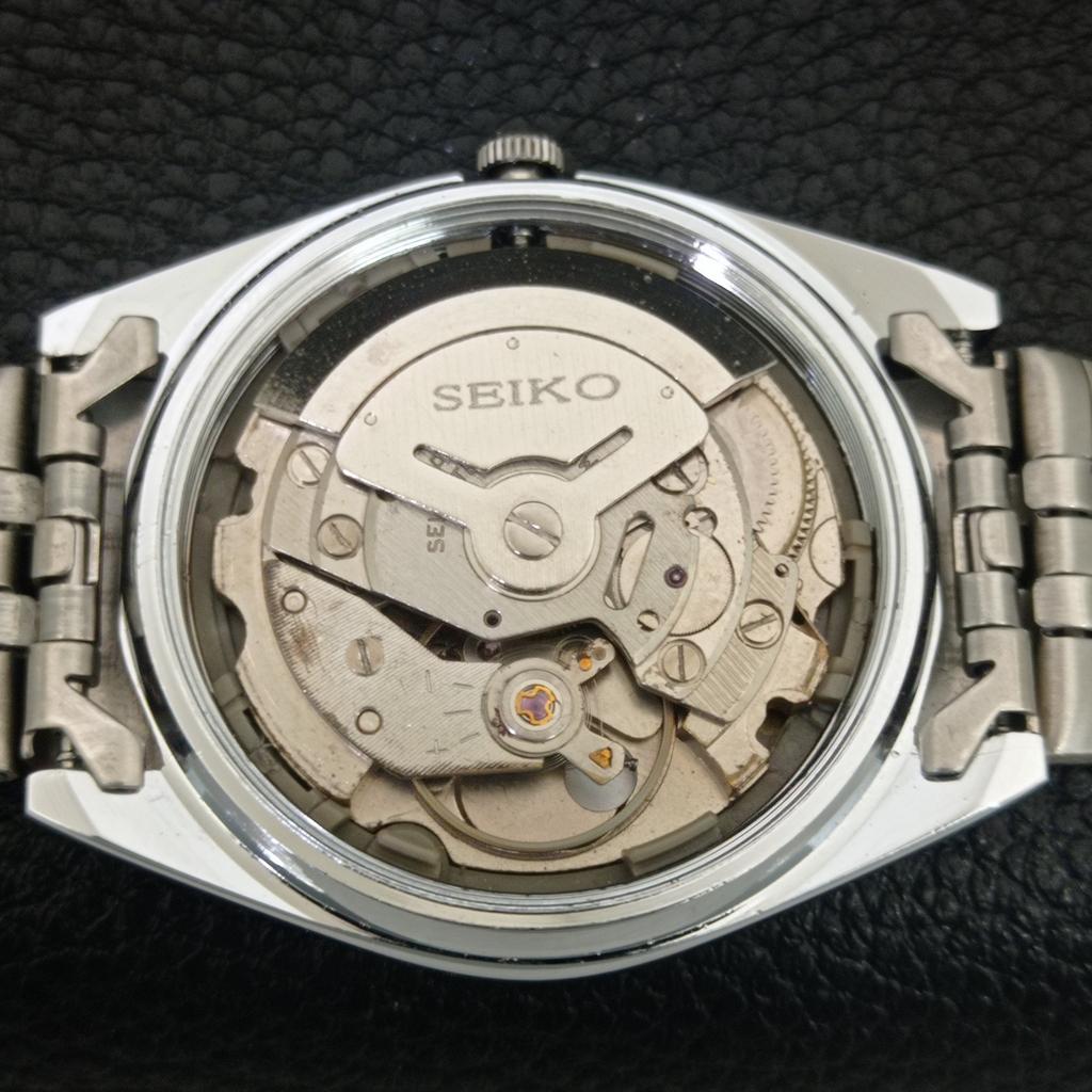 REFURBISHED VINTAGE SEIKO AUTOMATIC 6309A JAPAN MENS WHITE DIAL WATCH A442717-1