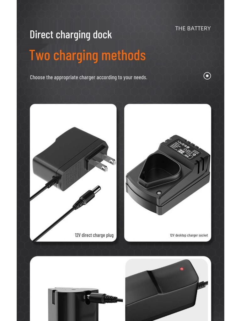 12V/16.8V Cordless Lithium Drill with Charger and Screwdriver Function