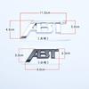 3D ABS ABT Sticker Car Rear Trunk Letter Logo Badge For A3 A4 A5 A7 A7 Q3 Q5 Q7 TT RS6 RS3 Accessories