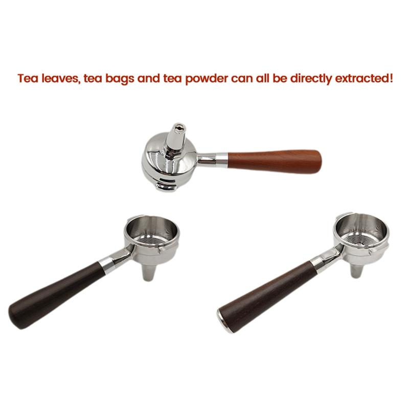 A65T-E61 Coffee Machine Handle 58Mm Universal Binaural Portafilter Handle For Enhanced Espresso Extraction
