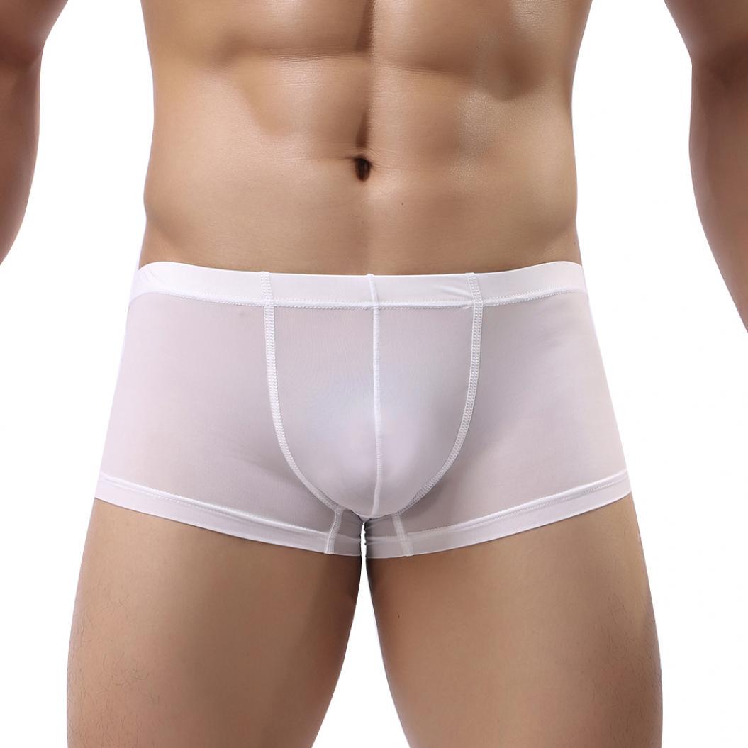 

Мужские ультратонкие полупрозрачные трусы XXL белый