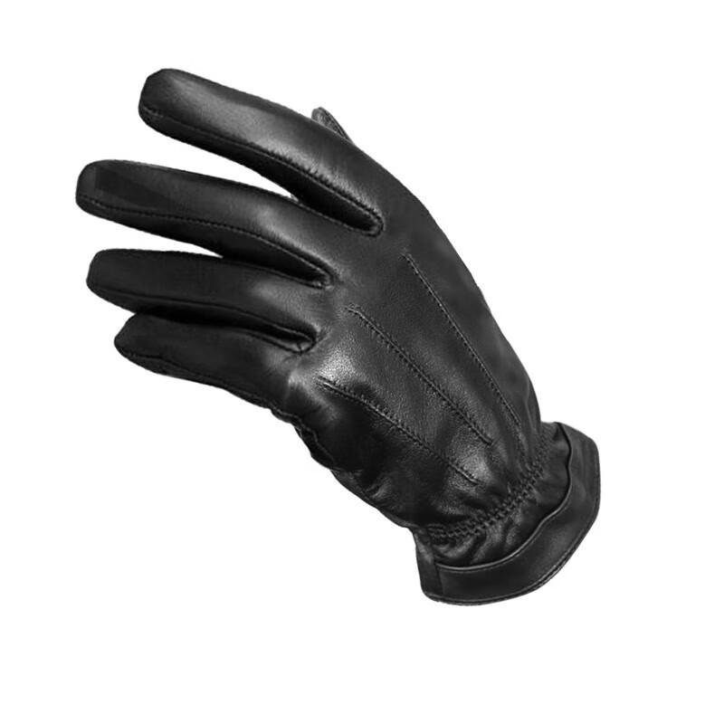 Men's Waterproof Genuine Sheepskin Fleece-lined Warm Gloves