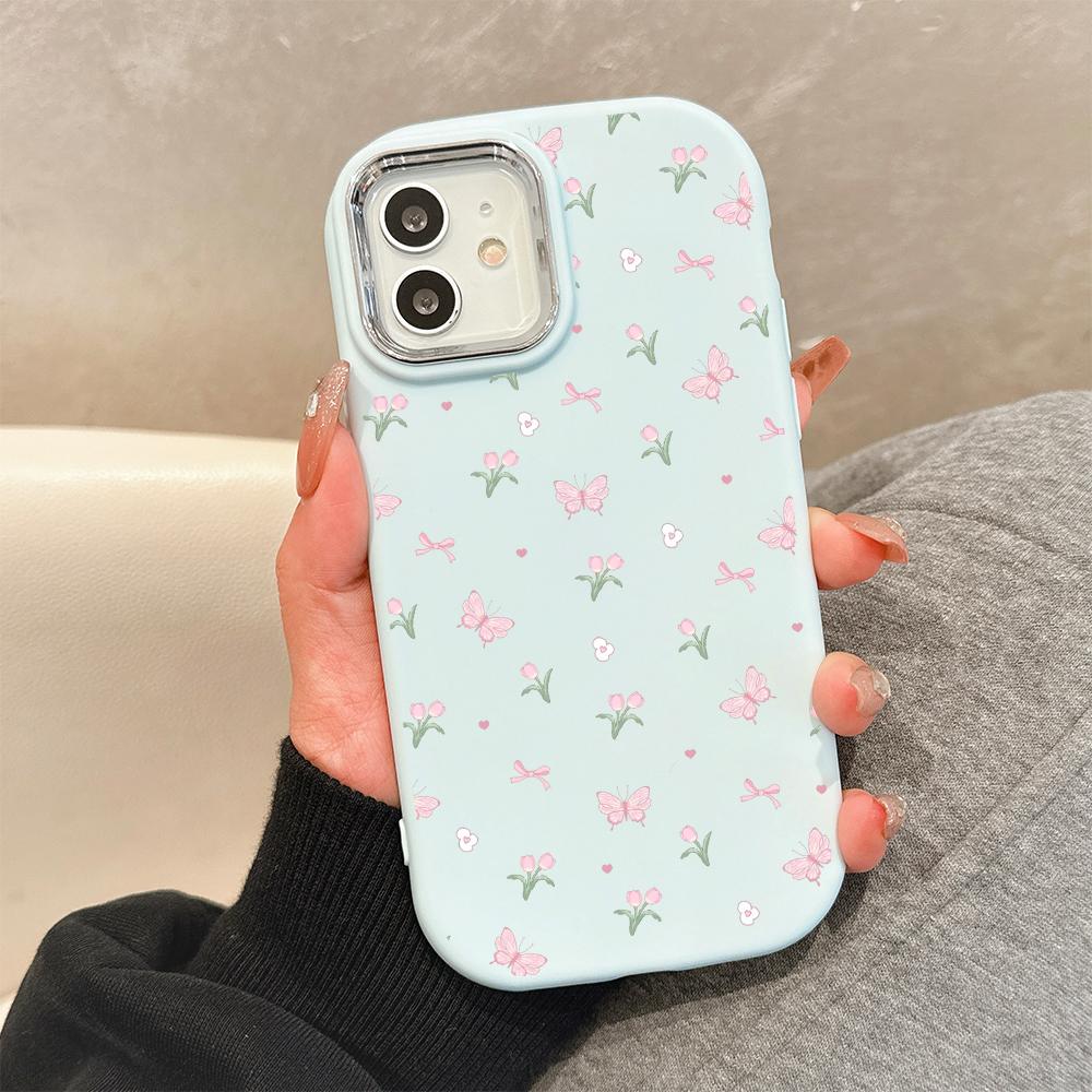 

Для OPPO A16 A38 A57 A58 A74 A78 A98 Reno8T Reno13F Realme C25S C53 C65 Мультяшный черный кот серебристый край мягкий жидкий силикон защитный чехол OPPO A16S синий